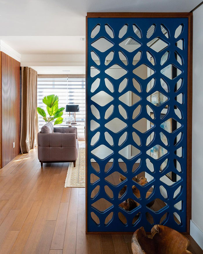 Mẫu vách ngăn phòng khách